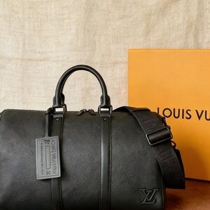 Louis Vuitton Keepall Bandoulière 50 Aerogram Black